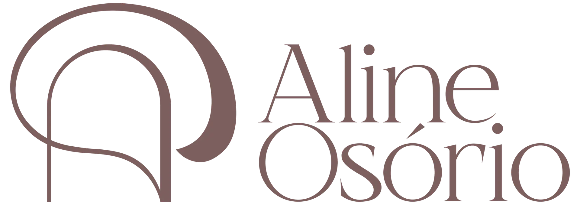 Logo da Aline Osório, psicóloga clínica.